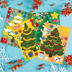 Engaging 48 Pcs Holiday Tree Stickers – Ideal for School Rewards and Crafts