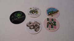 Pre Cut One Inch Bottle Cap Images TRACTOR FARM FARMER Free Shipping