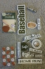 BRADS FRAMES 3D & PHOTOGRAPHIC STICKERS STAMPS BASEBALL SOCCER FOOTBALL BASKETBA