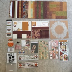 AUTUMN Themed Embellishments Kit