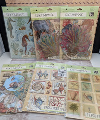Huge Sticker Bundle Beach Paradise Vacation Ocean Jolees Bo Bunny K & Company-s3