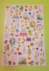 PAAS Easter Bunny egg decorating sticker sheet