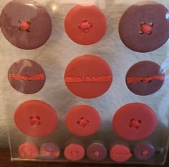 4 Pks Adhesive Buttons Various Shapes & Colors Paper Crafting Embellishments #54