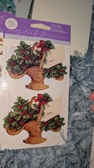 Vintage Gifted Line Stickers John Grossman Lot Christmas Victorian Lot 12 Packs