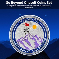 5 Pack Going Above and Beyond Challenge Coins – Employee Appreciation Recogni…