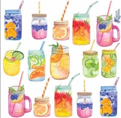 Violette Stickers Tropical Cocktail Drink Crafts Planner Supply Scrapbook