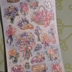 Cottagecore Floral Flowers Bunny Spring Sticker stickii club Bundle Lot journal