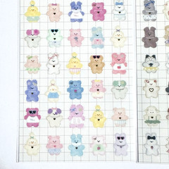 Kawaii Animal Sticker Set (2 Sheets) – Japanese Stationery for Journaling