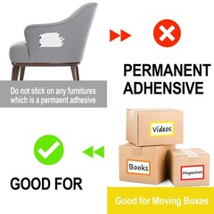 6 x 4 inch Large Moving Labels for Boxes, Blank Moving Boxes Labels Stickers, 16