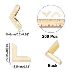 200Pcs Scrapbooking Photo Mounting Corners Book Albums Menus Notebook Folder …