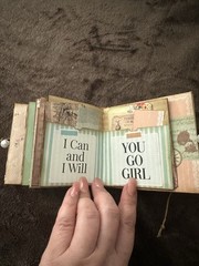 Handmade Junk Journal Mini Brown “Enjoy Your Life” #0774