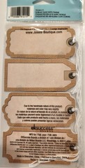 Lot of 6 packs JOLEE’S Boutique Burlap TAGS with Twine