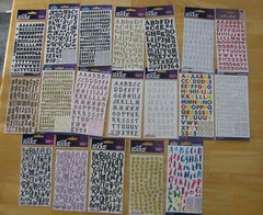 STICKO Alphabet Stickers U PICK NEW IN PACKAGE