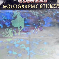 Vintage 1976 Cabbage Patch Kids Solar Glowers 3-D Holographic Stickers Unused