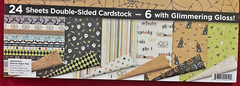 Imaginisce Hallowhimsy Glimmer Paper Pad 12×12 Halloween Theme Scrapbooking; New