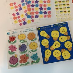 Vintage Sticker Sheets Used Mixed Lot Loose Sheets AS IS