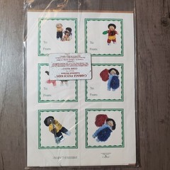 Vintage Cabbage Patch Kids 1984 Gummed Stickers NOS Current Set of 74 SEALED