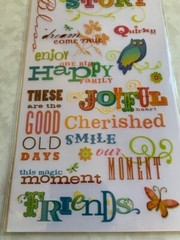 K&COMPANY BRENDA WALTON RUB-ONS MIRA WORDS 27 PCS