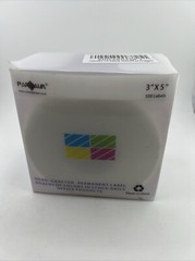 PARLAIM 3 X 5 Inch Rectangle Adhesive Color Stickers 500 Labels Purple READ!!!!