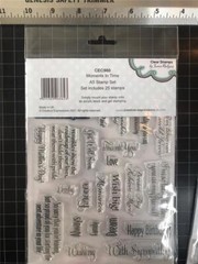 New Creative Expressions clr Rubber Stamp MOMENTS IN TIME SENTIMENT free USA shp