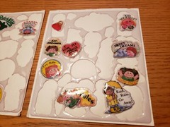 VTG 80s Cabbage Patch Kids Puffy Stick On Stickers Mixed Lot 3 Partial Sheets