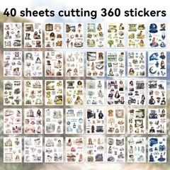 JUNKJWBZ 360 PCS People Stickers Book for Adults – Vintage Aesthetic Journali…