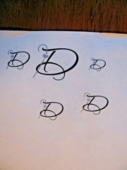 BELLISIMO ~ ABC CLASSIC Script Monogram Letters Decal Sticker ~U choose USA
