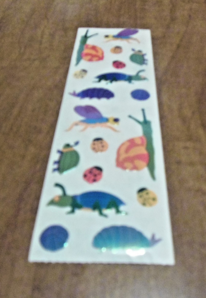 Mrs. Grossman’s Stickers – Opal Bugs, Insects – Snail, Ladybug