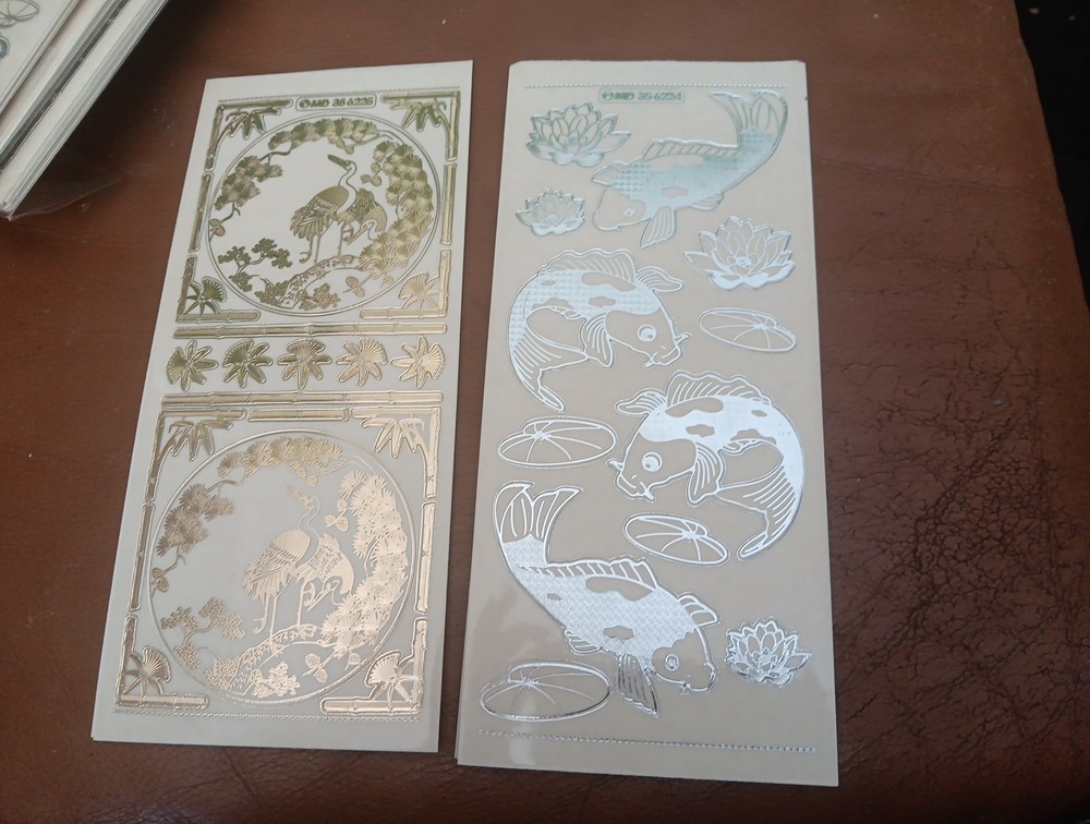 2X STICKERS SCRAPBOOKING NEW (ST1293) TRANSPARENT JAPANESE