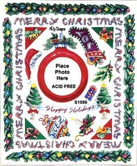 NRN Designs Christmas Stickers Retro Borders Frames Corners Timeless Treasures