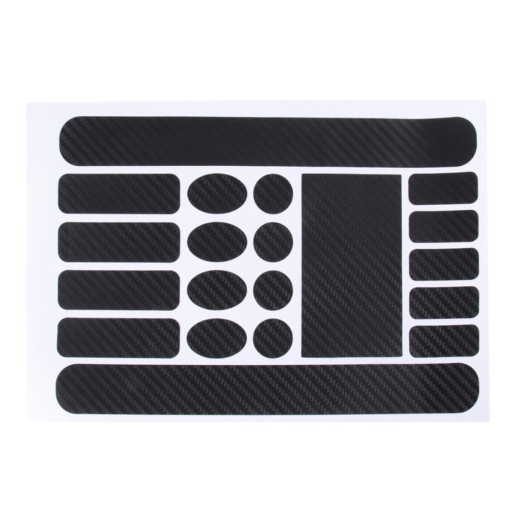 Reusable Vinyl Frame Protector Set for Bicycle Carbon Fibre Black