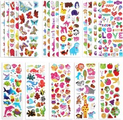 20 Sheets of Lightweight 3D Puffy Stickers – Ideal Gift for Creative Children!