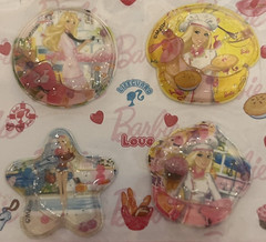 Barbie Liquid Stickers 2010 Mattel Fashion Angel Set of 8 Scrapbook New Open Pkg