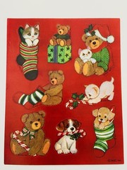 VTG Lot HALLMARK~AG~CURRENT Stickers 42 Full Sheets / 8 Partial 1980-2001