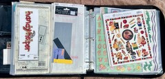 Crop In Style Binder With Lots Of Stickers ~ 17 Sheets full ~ All brands
