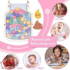 YLOLủng 102 Star Reward Jar for Kids Behavior Chart