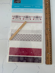 Stampin Up Rub-ons Dots & Designs Flowers Circle Patterns Scrapbooking Crafts