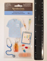 Doctor Nurse Hospital Medical Scrapbooking Stickers by Recollections
