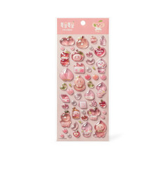 APEACH 3D Puffy Stickers, Kawaii Decorative Stickers for Phone Case, Notebook