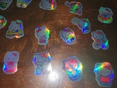 Hello Kitty Glitter Stickers – Cute Kawaii Japan Animation Shiny Anime