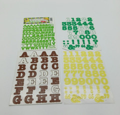 Lot Letters Numbers Alphabet Stickers Scrapbooking Paper Crafting Junk Journal