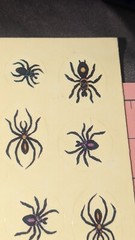 Vintage Hallmark Stickers Halloween Spiders Jack-o’-lanterns Lot Of Two Sheets