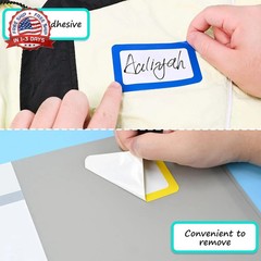 L LIKED 200 Stickers – 3.5″ x 2.25″ Colors Plain Name Tags Stickers with Perfora