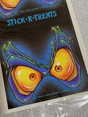 Hallmark Halloween Stick R Treats Monster Witch JOL Stickers 1983 New 21 Sheets
