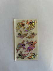 Vintage Hambly Halloween Prismatic Ghosts Stickers Holographic 2 Module