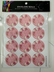 Brother Sister Design Studio»It’s A Girl» Envelope Seals Baby Shower 36 Stickers