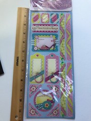 EK Success Sticko Lot Girlie Girl Scrapbook Stickers Unicorns Narwhals Bling Owl