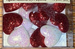 Recollections Adhesive Glitter Shapes Hearts Love Valentines Wedding Scrapbook