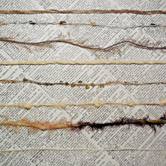Fiber Art Yarn Journal Scrapbook Mixed Media Gift Wrap 24 Yds «Coffee & Cream»