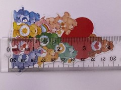 Care Bears Large Matte Sticker 4 1/4″ x 2 3/4″ ~ Junk Journal Supplies Scrapbook